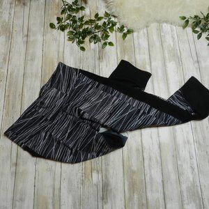 Champion Black White gray colorblock leggings
